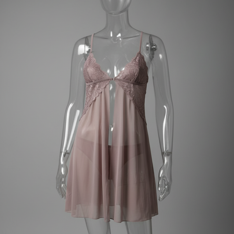 Satin Tie-Up Nighty