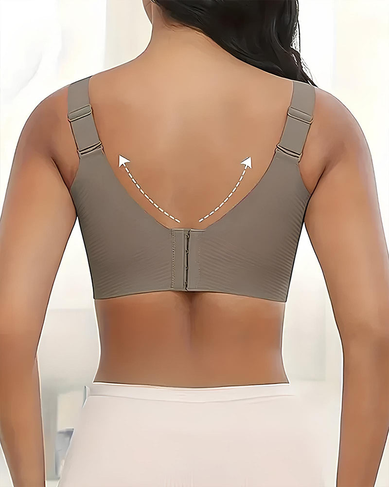 Solid Color Four Rows Adjustable Wireless Women's Bra